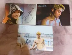 磯村勇斗 サウナーーーズ オフショットポストカード3枚 サイン入り