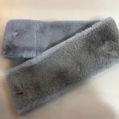 グリーンレーベル　マフラー　グレー　リバーシブル