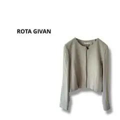 【ROTA GIVAN】ノーカラージャケット　無地　緑　9号