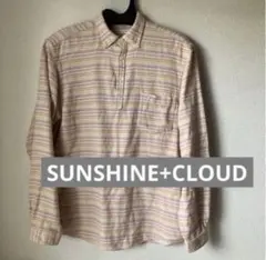 SUNSHINE+CLOUD ストライプ長袖シャツ メンズ