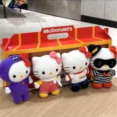マクドナルド ハローキティ ぬいぐるみ 4体セット 専用の箱なし