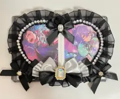 【179】デコトレカケース　デコ硬質カードケース　リボンデコケース