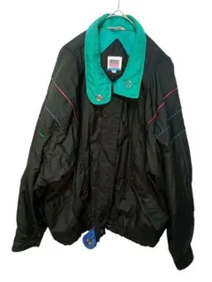 WINTERSET ナイロンジャケット M ブラック/グリーン　80s〜90s