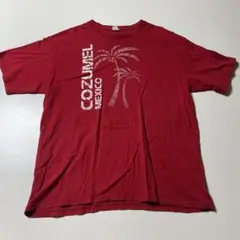 赤 US古着 Tシャツ アメカジ ストリート プリント 古着 ヴィンテージ