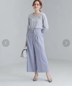 グリーンレーベルリラクシング タックワイドパンツ