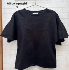 AG by aquagirl ブラック 半袖Tシャツ コットン100%のサムネイル