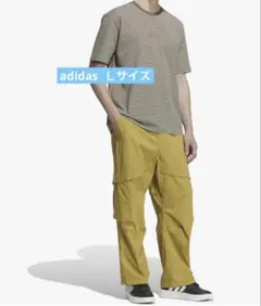 【新品タグ付】adidas ルーズフィット ストレッチウーブン カーゴパンツのサムネイル