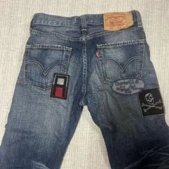 Levi's 501 ストレートデニム 紙パッチカスタム W28 L32のサムネイル