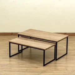 Quincy　センターテーブル2点セット　オーク