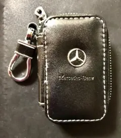 メルセデス・ベンツ スマートキーケース ブラック PUレザー カラビナ付き