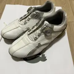 mizuno ゴルフスパイクシューズ ホワイト×シルバーのサムネイル