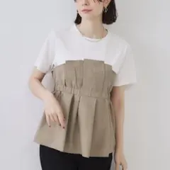 タックビスチェドッキングカットソー　OPAQUE.CLIP
