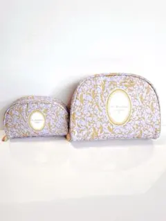 新品 レ・メルヴェイユーズ ラデュレLADURÉE ポーチ ２個 セット 紫