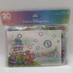 東京ディズニーシー　ダッフィーアンドフレンズ　カラフルハピネス　ポストカード