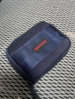 BRIEFING ROUND ZIP WALLET MW ネイビー