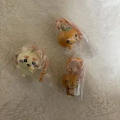 シーサー・こげぱん・みかんぼうや　ボールチェーン