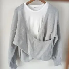 しまむらHelm asami カシュクールニット タンクトップセットLP