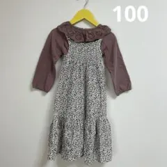 H&Mワンピとフリル付きカットソーのセット　100