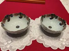 ◉セール！新品　有田焼　西山窯　中鉢　2客　金彩古伊万里　菊割鉢