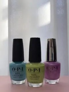 OPIマニキュア3本セット(おまけのパールシール付き)