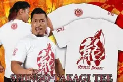 新日本プロレス★鷹木信悟【20th RISING DRAGON】Tシャツ(白)