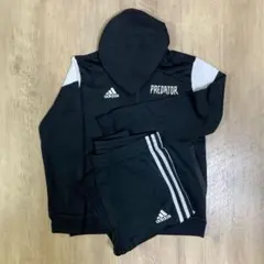 【値下】【美品】adidas ジャージセット 黒 フード付　プレデター