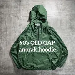 1980's old gap オールドギャップ アノラックパーカー 軍物 激レア 90〜00s OLD GAP ナイロン アノラックパーカー オールドギャップ