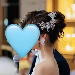 ブライダル ヘッドドレス シルバー ビジュー 結婚式 前撮り 花嫁アクセサリー