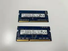 SK hynix PC3L-12800S 2GB DDR3L 2枚セット①