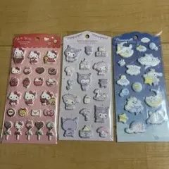 サンリオ マシュマロステッカー 3枚セット シール シナモン クロミ キティ