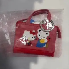 Bibiy ファミリア コラボ 赤チェック ハンドストラップ familiar