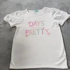Lindsay パフスリーブ Tシャツ L