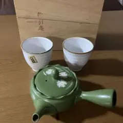 粉引庵　急須と湯呑みセット　お値下げしました