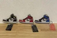 スニーカー　エアジョーダン　アクリルキーチェーン　3種セット