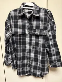 one way ワンウェイ　 チェック柄コットン長袖シャツ　ネルシャツのサムネイル