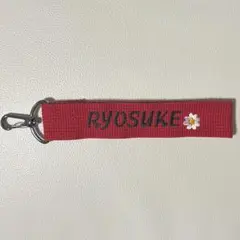 山田涼介　RYOSUKE ストラップ 赤 山田涼介 RYOSUKE ストラップ 赤
