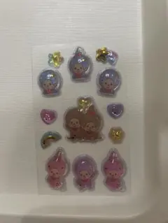 ⑤モンチッチ 立体シール ステッカー デコレーション