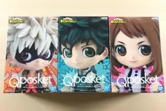 新品 Q posket 緑谷出久 爆豪勝己 麗日お茶子 フィギュア 全3種セット