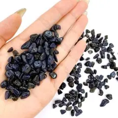 【穴あき】さざれ石 20g また1連約80㎝ ブルーゴールドストーン 天然石