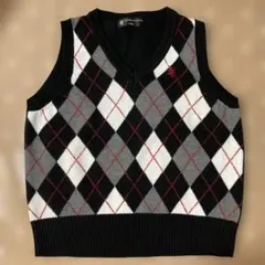 コムサエンジェル　120A アーガイル柄ベスト