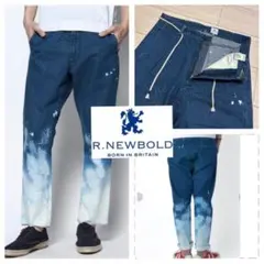 美品 R.NEWBOLD DIP BLEACH ブリーチ デニム イージーパンツのサムネイル