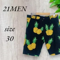 21MEN トゥエンティーワンメン 短パン ショートパンツ ブラック 640