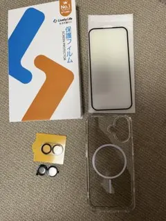 新品✳︎iPhone16 クリアケース　LivelyLife ガラスフィルムセット