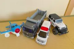 トイコー　救急車　働く車　飛行機　トラック　ジープ4点セット
