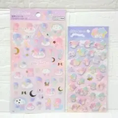 【新品】サンリオ　キキララ　箔押しシール&ぷくっとシール