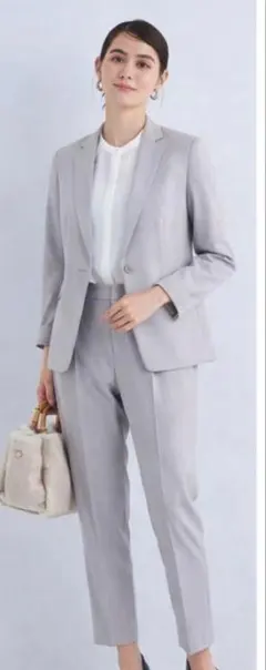 グリーンレーベルリラクシング セットアップスーツ グレー ジャケット パンツ