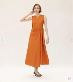 allureville リネンライクオックスラップワンピースのサムネイル