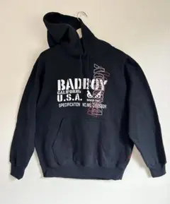 【新品未使用品】BAD BOY メンズ　プルオーバー　パーカー　スウェット　黒
