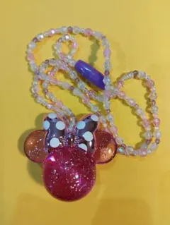 ディズニーミニー光るネックレスペンダント