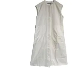 [新品] theory luxe トップス袖なしロング丈 ホワイト